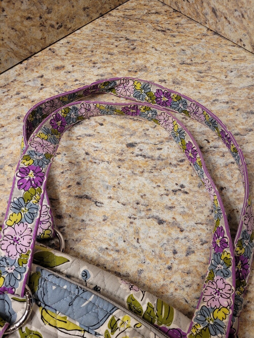 Vera Bradley Retired Pattern "Watercolor" Floral Pattern Tote - Picture 6 of 7